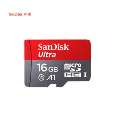 闪迪（SanDisk）16GB TF（MicroSD）存储卡 C10 A1至尊高速移动版