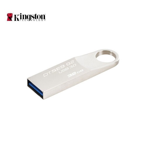 金士顿（Kingston）64GB USB3.0 U盘 DTSE9G2 银色 金属外壳 高速读写